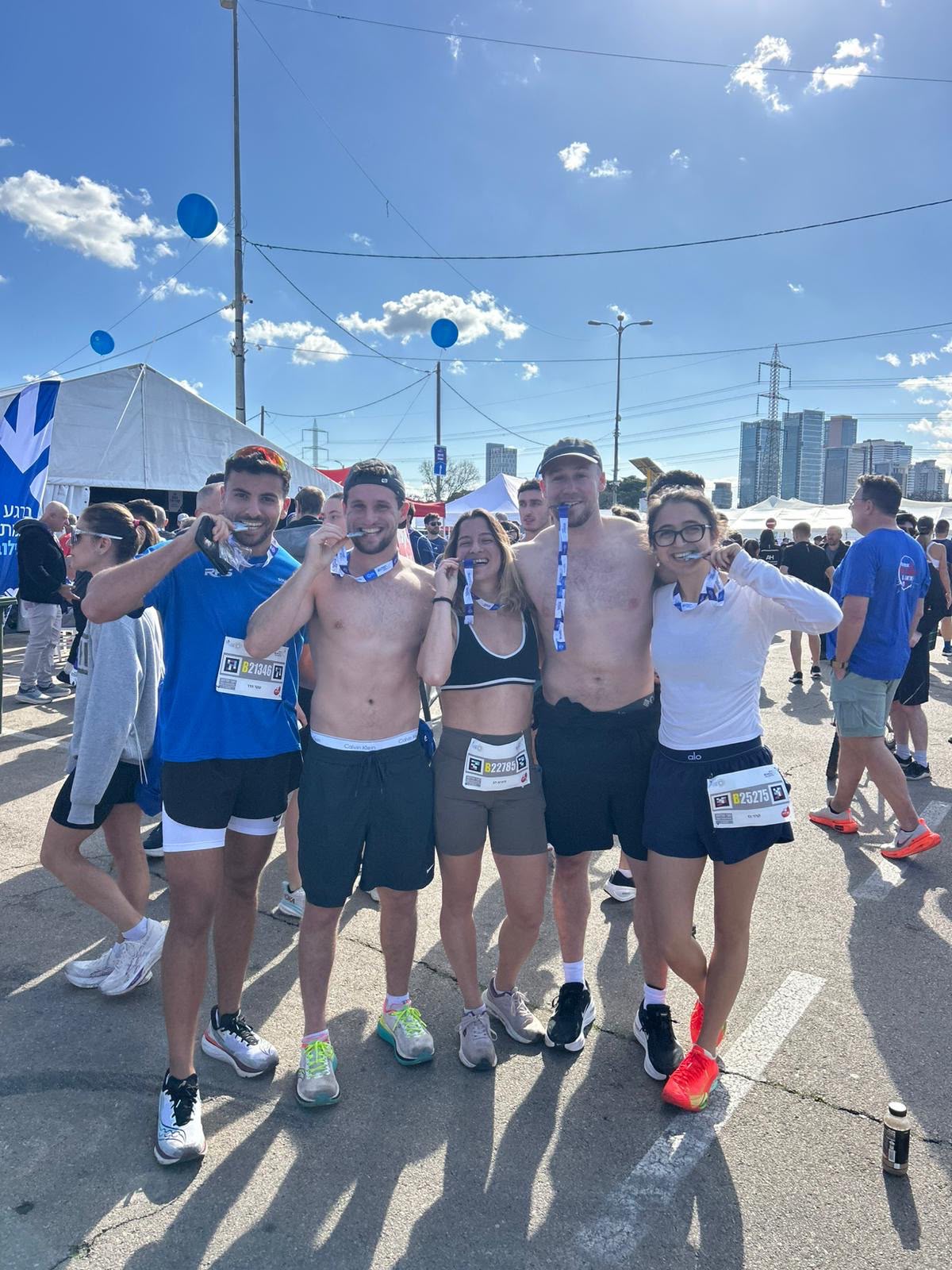 Crossing the finish line