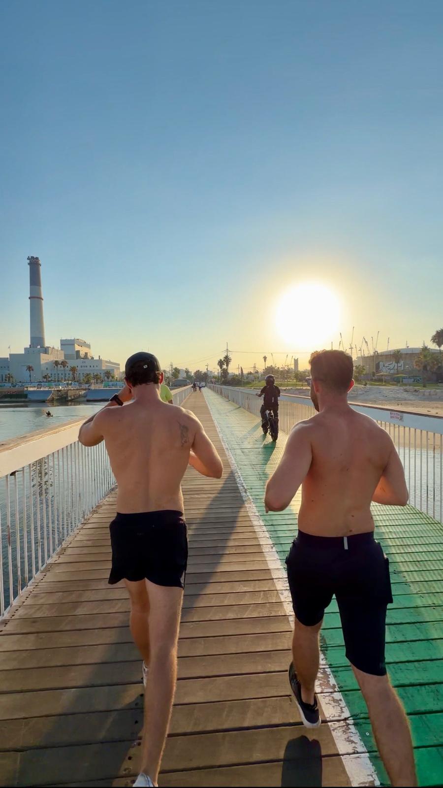 Running at the Tel Aviv Port